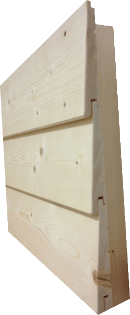 Diagonalschalung Fichte für Holz Carport